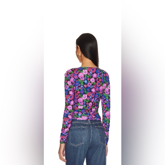 Sanctuary Eye Catcher Floral V-Neck Blouse – Size Large – NWT - Picture 2 of 2